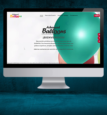 Sitio web de Advanced Balloons
