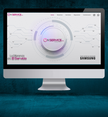 Sitio web de On Service